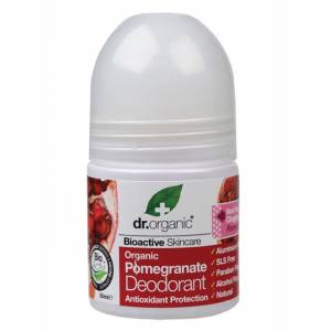 Dr Organic Roll On Deodorant Organic Pomegranate 50ml