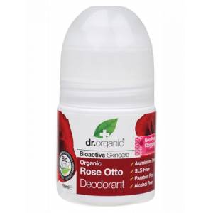 Dr Organic Roll On Deodorant Organic Rose Otto 50m...
