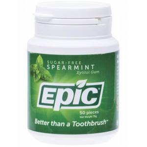 Epic Xylitol Chewing Gum Spearmint 50