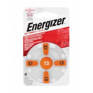 Energizer Batteries Hearing EZ13 Turn & Lock 4 Pack