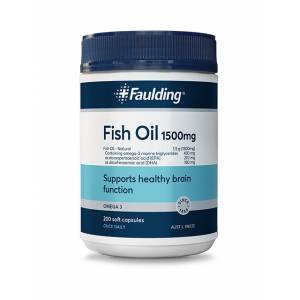 Faulding Remedies Fish Oil 1500mg  200 Soft Gel Ca...