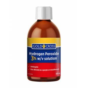 Gold Cross Hydrogen Peroxide 3% 10 vol 400ml