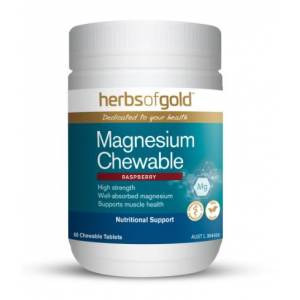 Herbs Of Gold Magnesium  Chewable 60 tbalets 