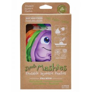 Little Mashies Reusable Squeeze Pouch Pack of 10 M...