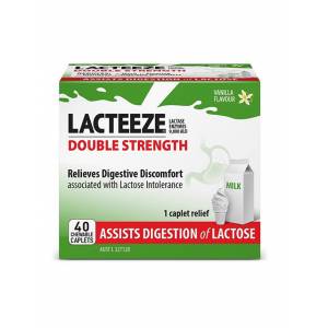 Lacteeze Double Strength Vanilla 40 Caplets
