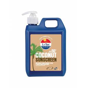 Le Tan Coconut Sunscreen SPF50+ 1 Litre