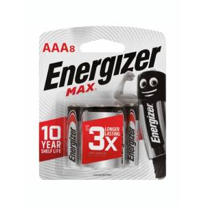 Energizer Batteries Max E92 AAA 8 Pack