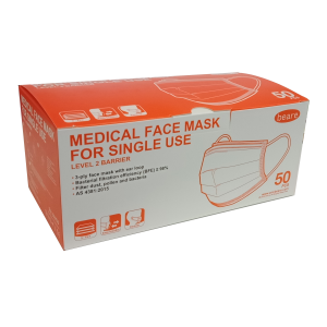 Beare Medical Face Mask for Single Use - Level 2 B...