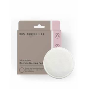 New Beginnings Bamboo Washable Breast Pads 6 Pack