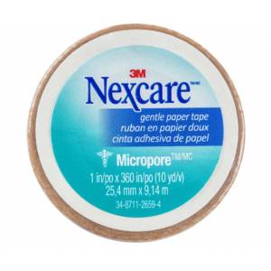 Nexcare Micropore Tan 25mm X 9.1m Individual Roll