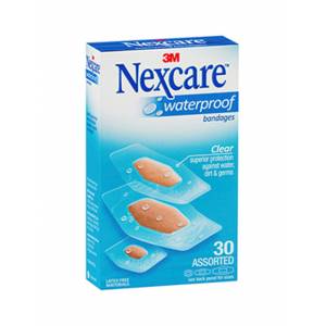 Nexcare Waterproof Strips Assorted 30