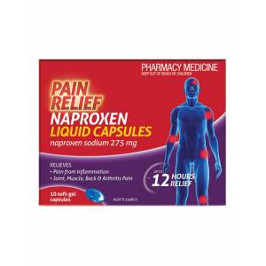 Pain Relief Naproxen 10 Liquid Capsules
