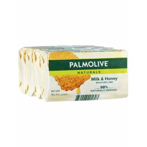 Palmolive Soap Milk & Honey 90g x 4 Pack