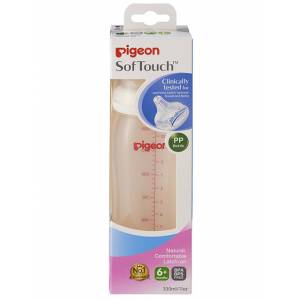 Pigeon Softouch Peristaltic Plus Wide Neck Bottle PP 330ml