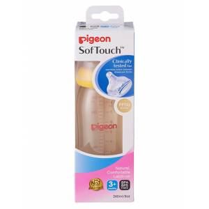 Pigeon Softouch Peristaltic Plus Wide Neck Bottle PPSU 240ml