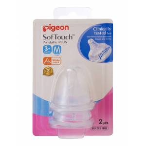 Pigeon Softouch Peristaltic Plus Wide Neck Teat Me...
