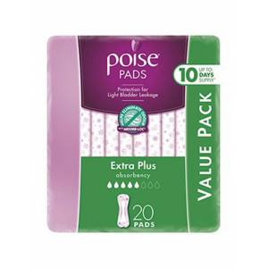 Poise Pads Extra Plus Absorbency 20