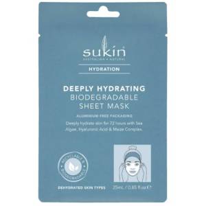 Sukin Hydration Deeply Hydrating Biodegradable Sheet Mask 25ml