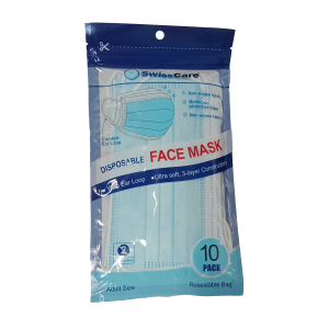 Swisscare Disposable Face Mask with Earloop 3ply 10 pack