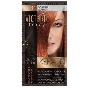Victoria Beauty Keratin Sachet Chestnut V31 40ml