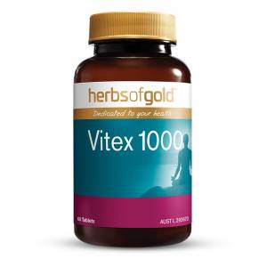 Herbs Of Gold Vitex 1000 60 Tablets