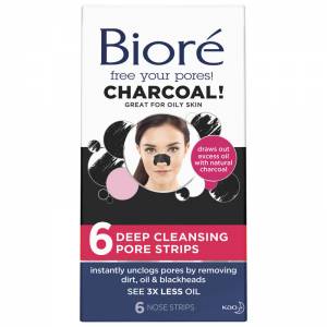 Biore Deep Cleansing Charcoal Pore Strips 6pk