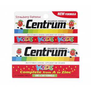 Centrum Kids Chewable Strawberry Tablets 60