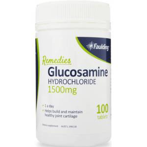 Faulding Remedies Glucosamine  HCL 1500mg 100 Tabl...