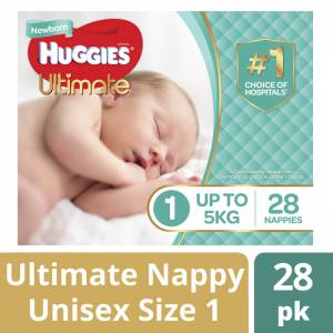Huggies Ultimate Nappies Newborn 28