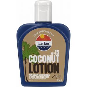Le Tan Coconut Lotion SPF15 125ml