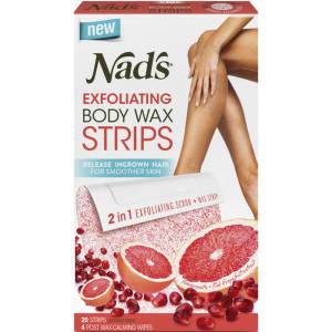 Nad's Ultra Smoothing Exfoliating Wax Strips 20