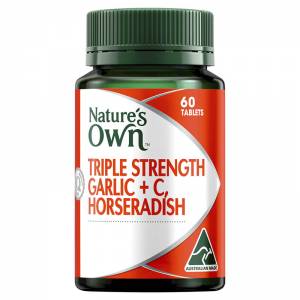 Nature's Own Triple Strength Garlic, C, Horseradis...