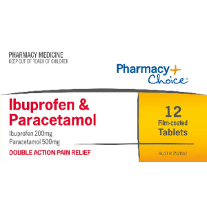 Pharmacy Choice Ibuprofen + Paracetamol 12 Tablets