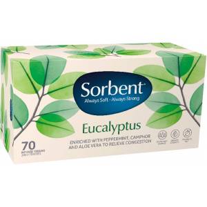 Sorbent Facial Tissue Eucalyptus 70