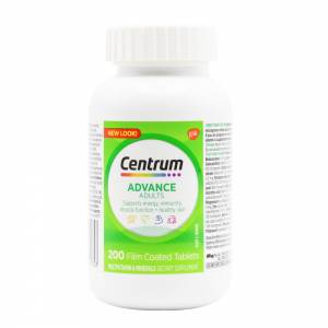 Centrum Advance Adult Multivitamin 200 Tablets Short Dated 08/24